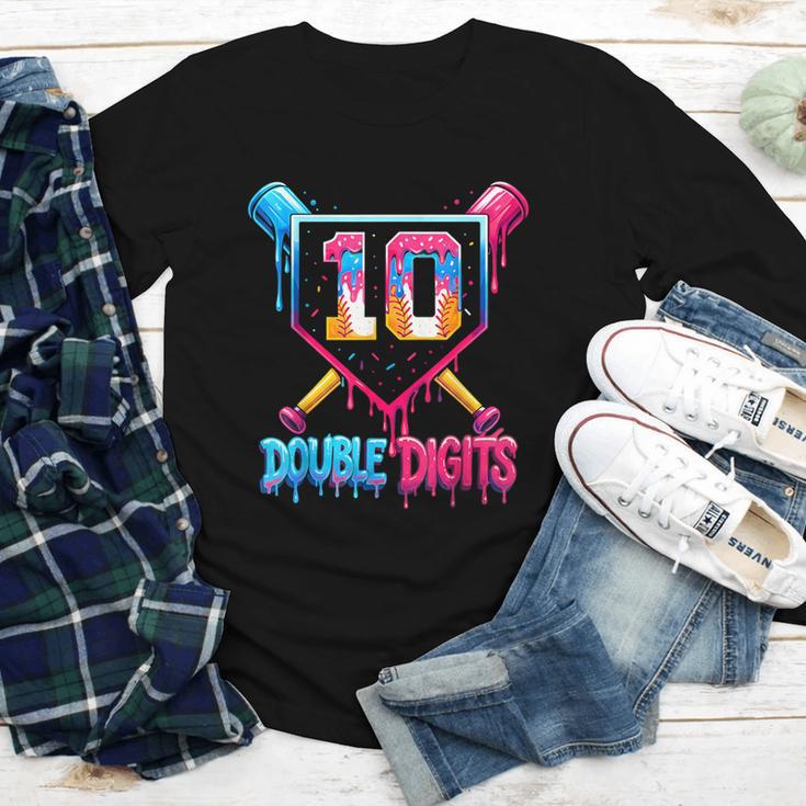 Baseball Drip 10th Birthday Boy Double Digits Ice Cream Drip Youth Long Sleeve Tee Baseball Drip 10th Birthday Boy Double Digits Ice Cream Drip Youth Long Sleeve Tee