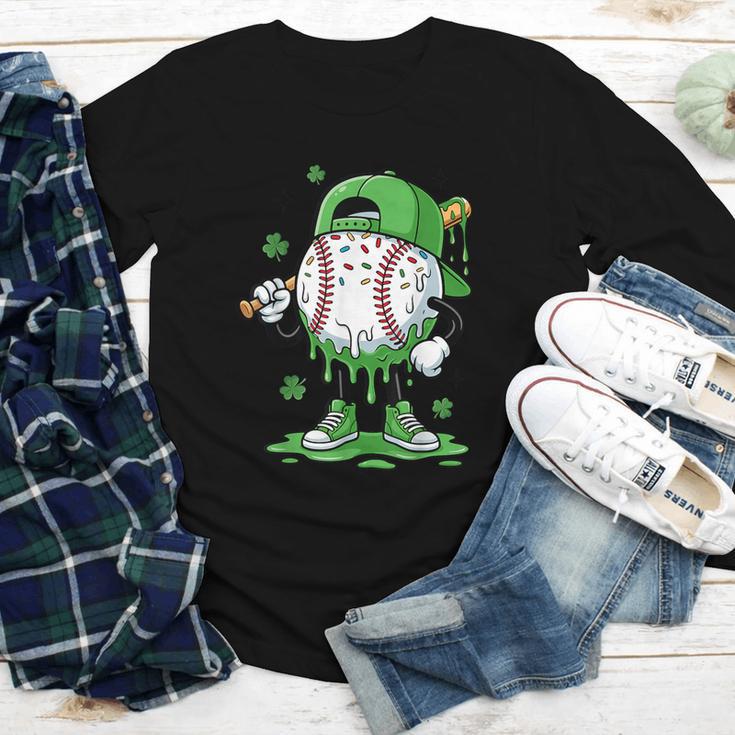 Baseball Drip For Boys Ice Cream Drip Baseball Player Youth Long Sleeve Tee