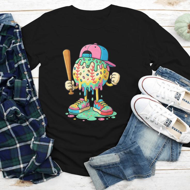 Baseball Drip For Boys Ice Cream Drip Baseball Sport Youth Long Sleeve Tee Baseball Drip For Boys Ice Cream Drip Baseball Sport Youth Long Sleeve Tee