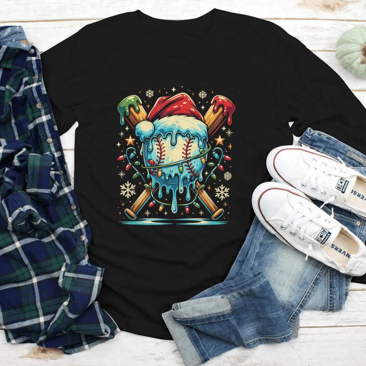 Baseball Drip Boys Youth Santa Christmas Baseball Youth Long Sleeve Tee Baseball Drip Boys Youth Santa Christmas Baseball Youth Long Sleeve Tee