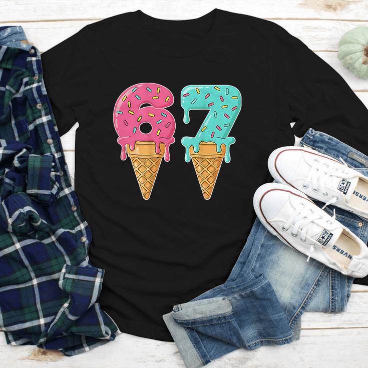 Baseball Drip Ice Cream 67 Baseball Youth Long Sleeve Tee Baseball Drip Ice Cream 67 Baseball Youth Long Sleeve Tee