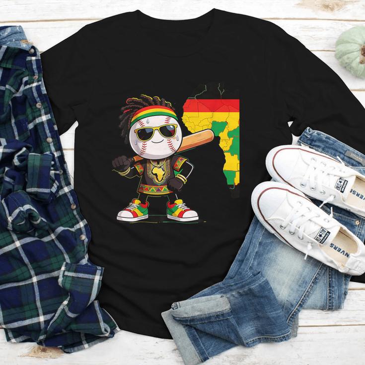 Baseball Drip Ice Cream Boys Youth Kids History Month Youth Long Sleeve Tee