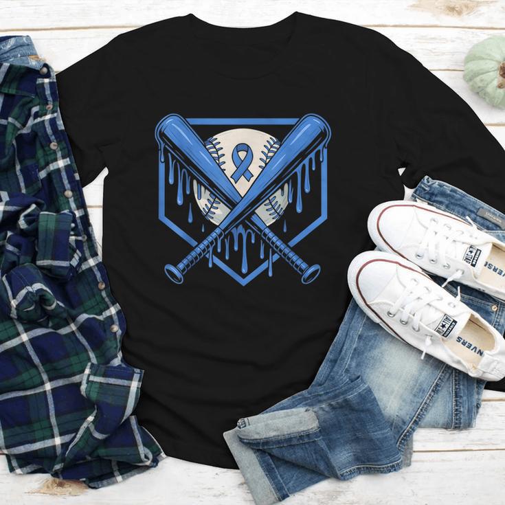 Baseball Drip Ice Cream Diabetes Awareness Ribbon Boys Girls Youth Long Sleeve Tee Baseball Drip Ice Cream Diabetes Awareness Ribbon Boys Girls Youth Long Sleeve Tee