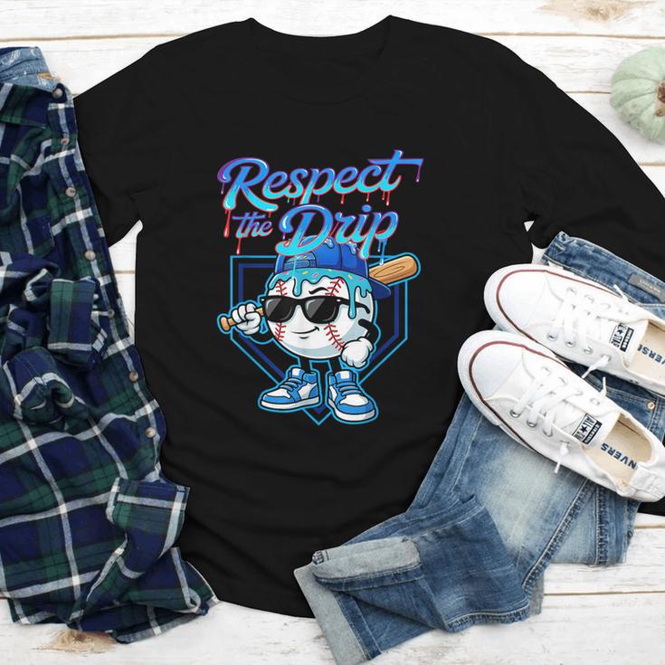Baseball Drip Ice Cream Respect The Drip Home Plate Boy Kids Youth Long Sleeve Tee Baseball Drip Ice Cream Respect The Drip Home Plate Boy Kids Youth Long Sleeve Tee