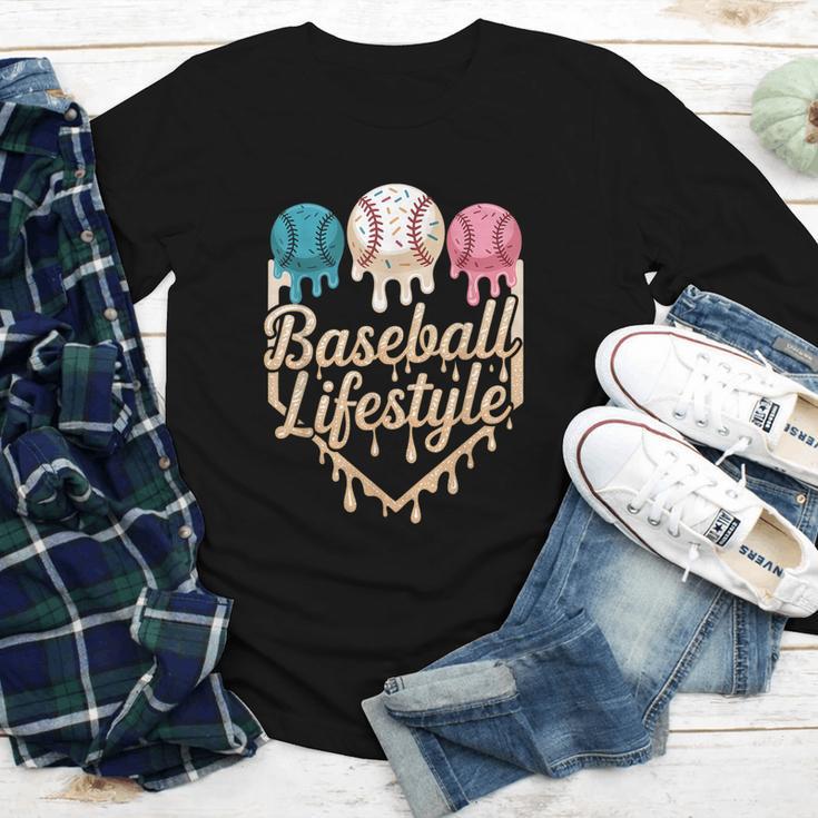 Baseball Drip Icecream Youth Long Sleeve Tee Baseball Drip Icecream Youth Long Sleeve Tee