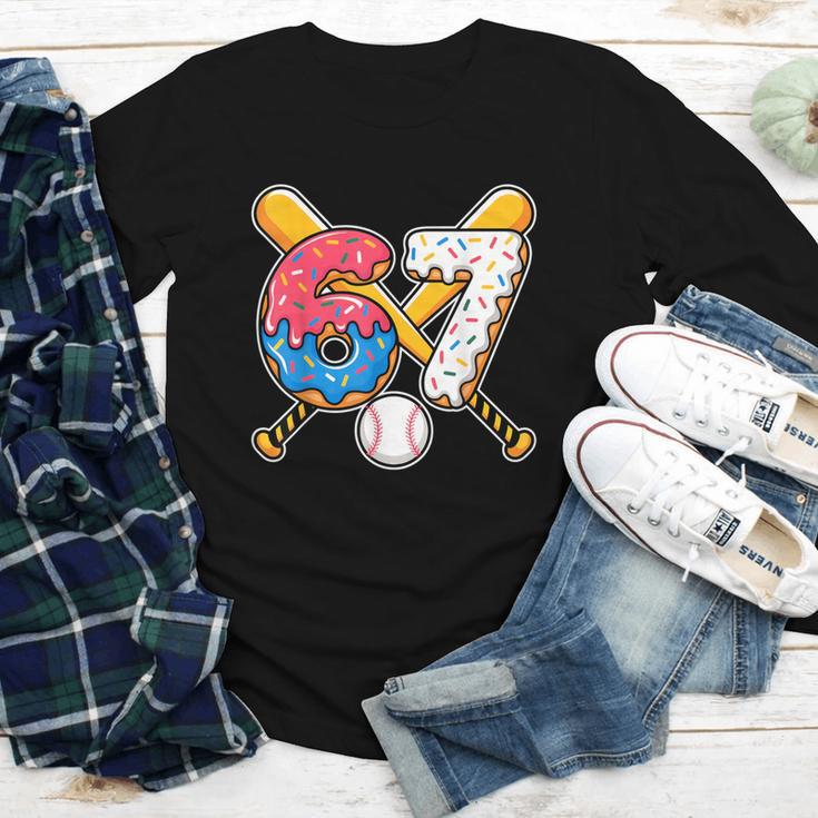 Baseball Drip Number 67 Player 67th Birthday Meme Youth Long Sleeve Tee Baseball Drip Number 67 Player 67th Birthday Meme Youth Long Sleeve Tee