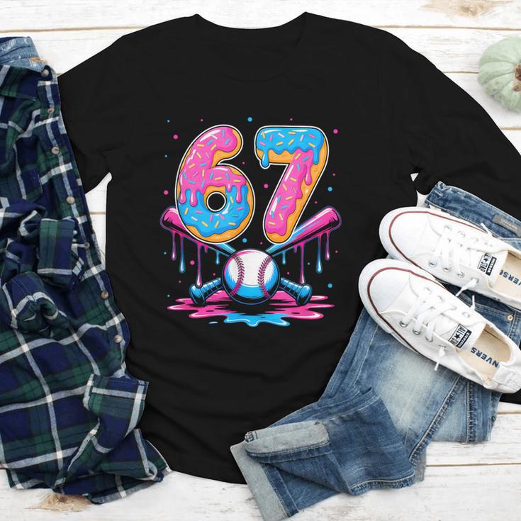 Baseball Drip Number 67 Player 67Th Birthday Baseball Meme Youth Long Sleeve Tee Baseball Drip Number 67 Player 67Th Birthday Baseball Meme Youth Long Sleeve Tee
