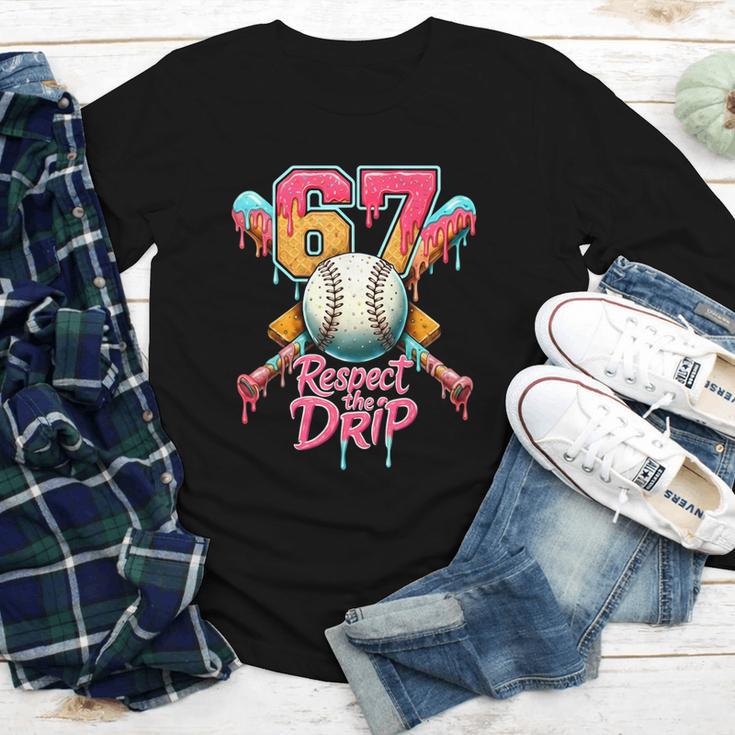 Baseball Drip Number 67 Player Sport For Men Women Kids Youth Long Sleeve Tee Baseball Drip Number 67 Player Sport For Men Women Kids Youth Long Sleeve Tee
