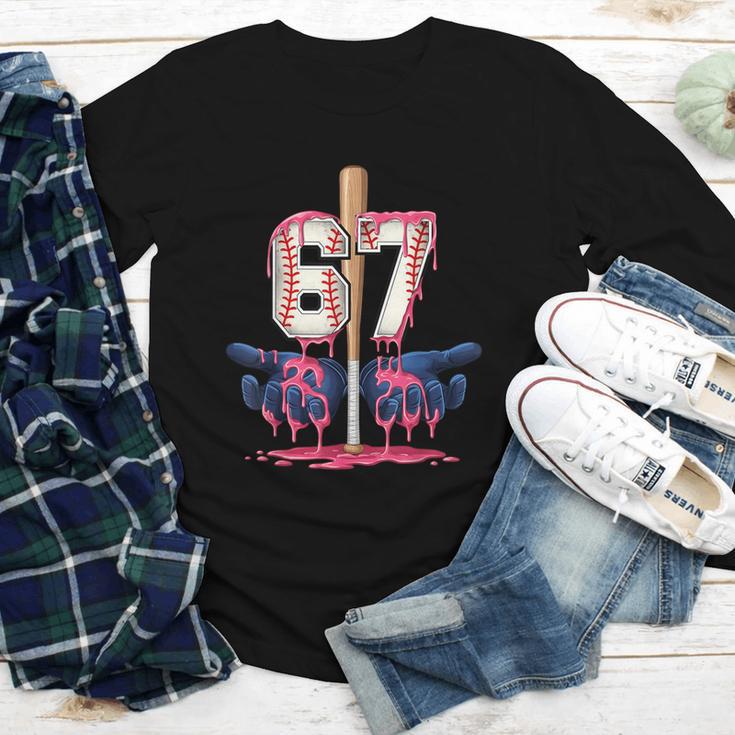 Baseball Drip Shirt Youth Baseball Glove Drip Ice Cream Youth Long Sleeve Tee