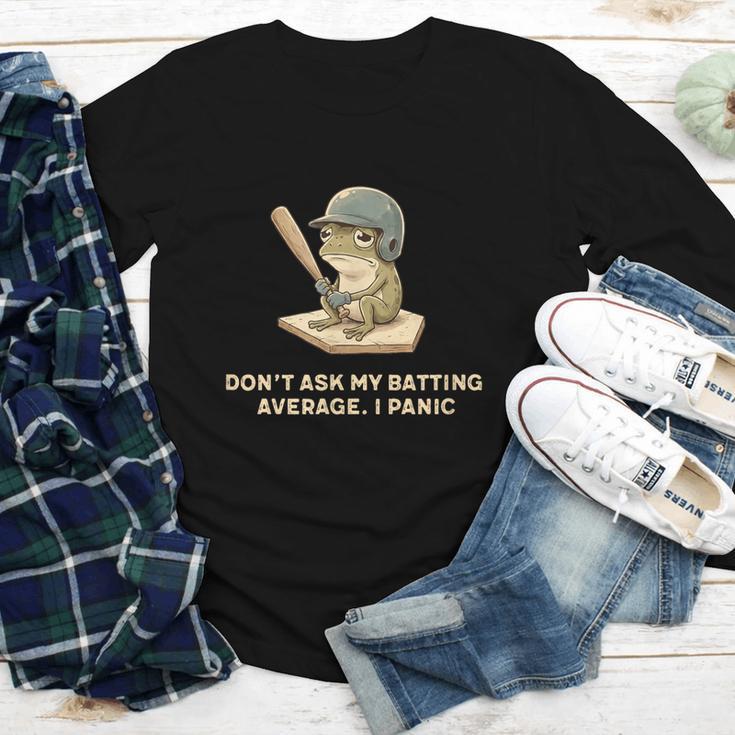 Baseball Frog Saying Batting Retro Artwork Youth Long Sleeve Tee Baseball Frog Saying Batting Retro Artwork Youth Long Sleeve Tee