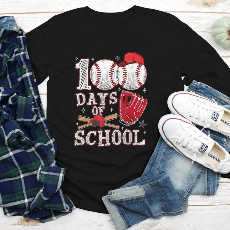 Baseball Happy 100 Days Of School Boy Girl Kid Teacher Youth Long Sleeve Tee Baseball Happy 100 Days Of School Boy Girl Kid Teacher Youth Long Sleeve Tee
