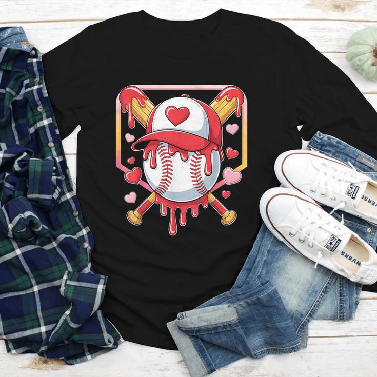 Baseball Heart Valentines Day Baseball Ice Cream Drip Boys Youth Long Sleeve Tee Baseball Heart Valentines Day Baseball Ice Cream Drip Boys Youth Long Sleeve Tee