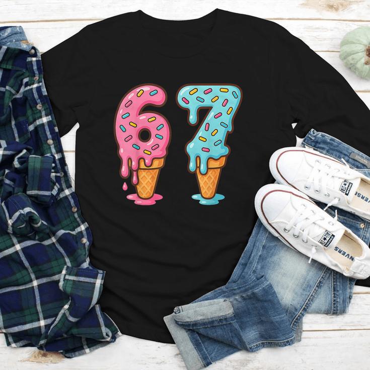 Baseball Ice Cream Drip 6 7 Kids 67 Birthday Youth Long Sleeve Tee Baseball Ice Cream Drip 6 7 Kids 67 Birthday Youth Long Sleeve Tee