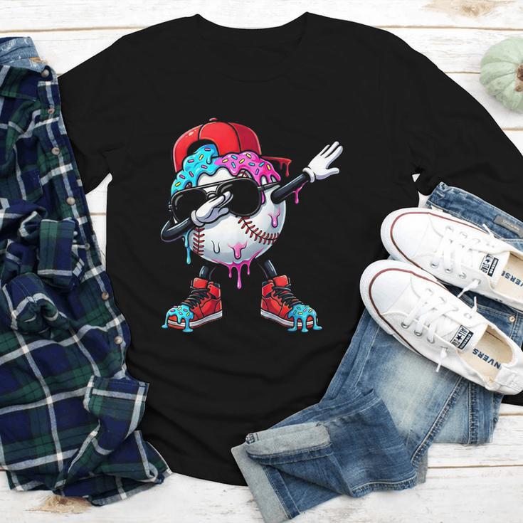 Baseball Ice Cream Drip Dabbing Sports Sprinkles For Boys Youth Long Sleeve Tee Baseball Ice Cream Drip Dabbing Sports Sprinkles For Boys Youth Long Sleeve Tee