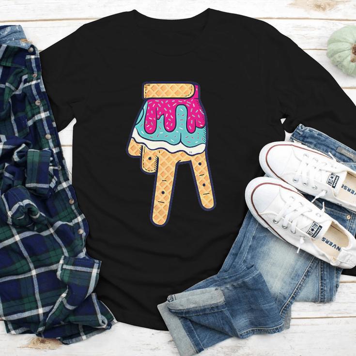 Baseball Ice Cream Drip Home Plate Glove Respect Drip 2 Side Youth Long Sleeve Tee Baseball Ice Cream Drip Home Plate Glove Respect Drip 2 Side Youth Long Sleeve Tee