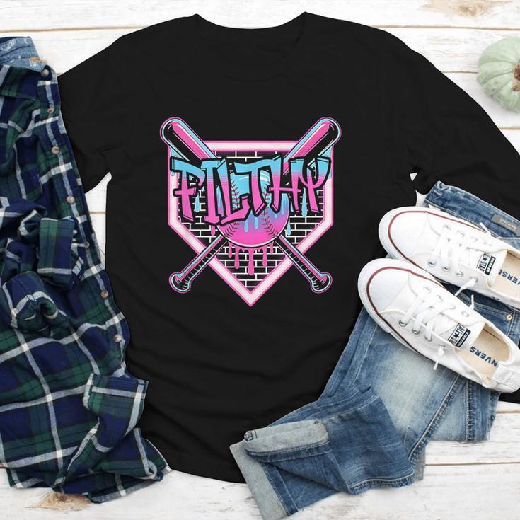 Baseball Ice Cream Drip Pitcher Filthy Youth Long Sleeve Tee Baseball Ice Cream Drip Pitcher Filthy Youth Long Sleeve Tee