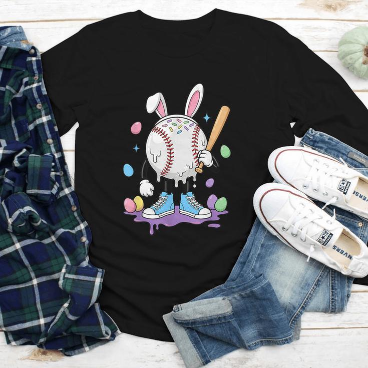 Baseball Ice Cream Drip Youth Boys Cute Easter Sports Youth Long Sleeve Tee