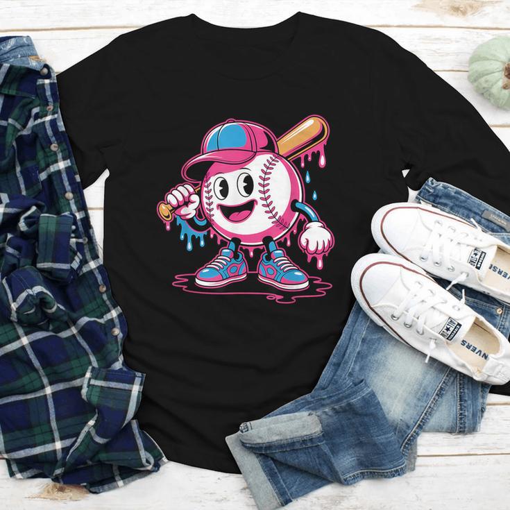Baseball Ice Cream Shirt Cool Baseball Drip For Boys Youth Long Sleeve Tee Baseball Ice Cream Shirt Cool Baseball Drip For Boys Youth Long Sleeve Tee