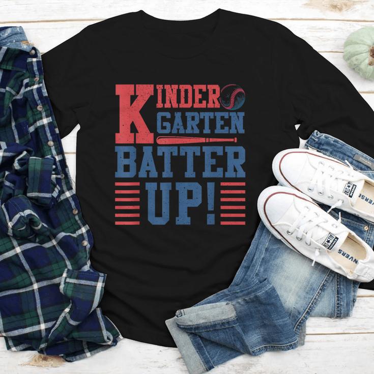 Baseball Kindergarten Back To School Kindergarten Batter Up Youth Long Sleeve Tee