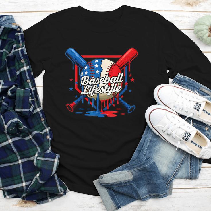 Baseball Life Style 101 Apparel Youth Drip Baseball Youth Long Sleeve Tee
