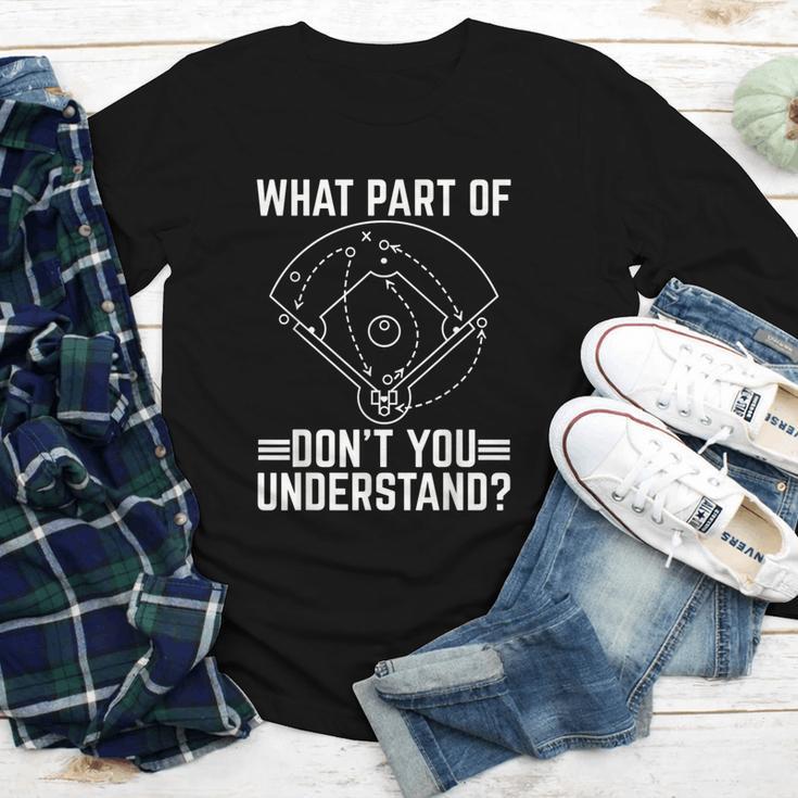 Baseball Math Double Play What Part Of Baseball Game Youth Long Sleeve Tee