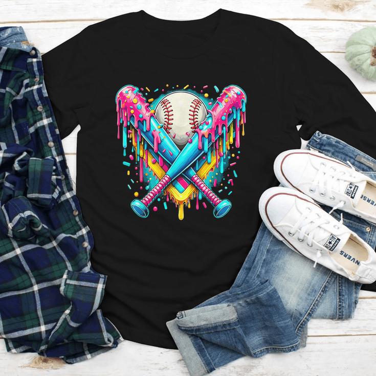 Baseball Player Ice Cream Drip Youth Long Sleeve Tee Baseball Player Ice Cream Drip Youth Long Sleeve Tee
