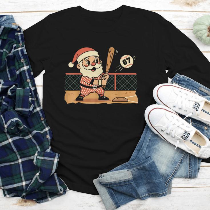 Baseball Santa 67 Christmas Xmas Boys Retro Youth Long Sleeve Tee Baseball Santa 67 Christmas Xmas Boys Retro Youth Long Sleeve Tee