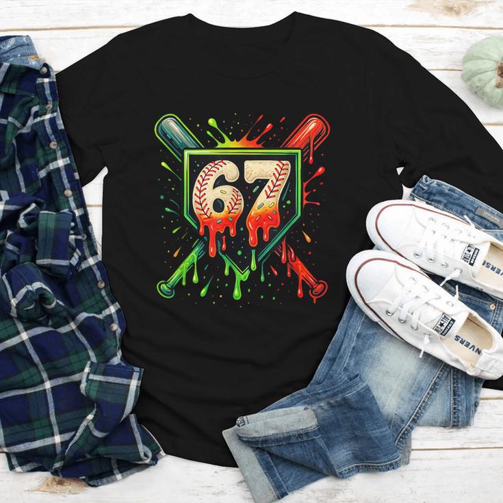 Baseball Six Seven 67 Meme Ice Cream Drip Xmas Men Women Youth Long Sleeve Tee Baseball Six Seven 67 Meme Ice Cream Drip Xmas Men Women Youth Long Sleeve Tee