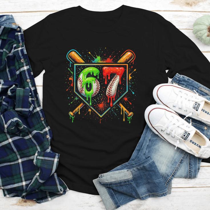Baseball Six Seven 67 Meme Ice Cream Drip Xmas Women Men Youth Long Sleeve Tee Baseball Six Seven 67 Meme Ice Cream Drip Xmas Women Men Youth Long Sleeve Tee