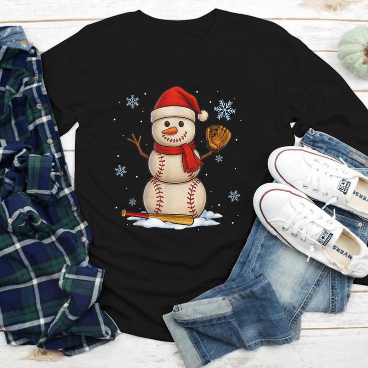Baseball Snowman Merry Christmas Holiday Sports Xmas Pajamas Youth Long Sleeve Tee Baseball Snowman Merry Christmas Holiday Sports Xmas Pajamas Youth Long Sleeve Tee
