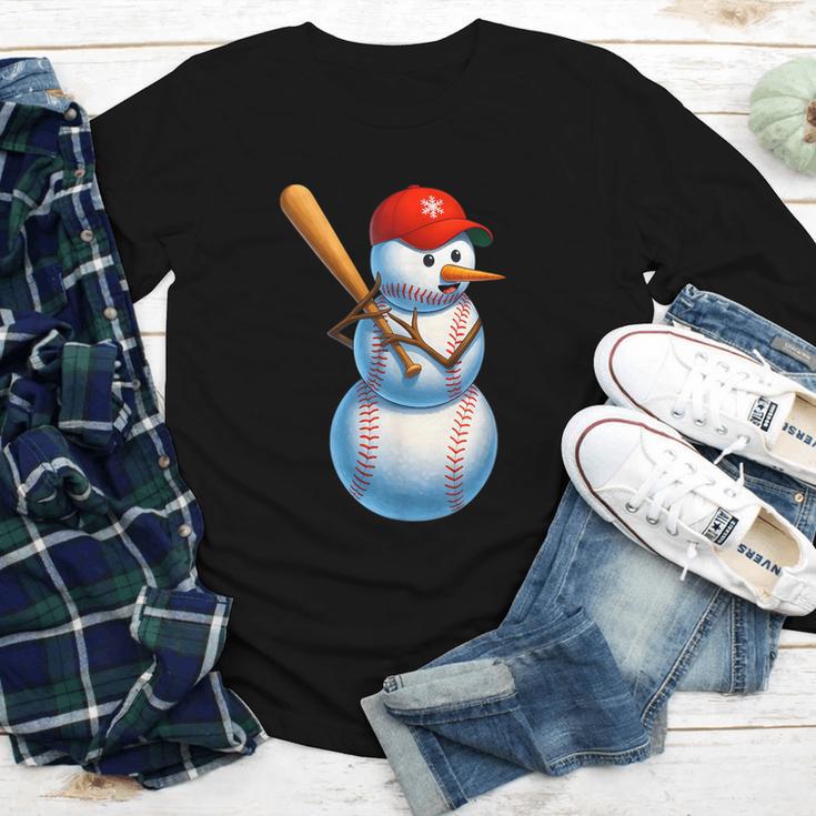 Baseball Snowman Merry Christmas Xmas Pajamas Men Women Kids Youth Long Sleeve Tee Baseball Snowman Merry Christmas Xmas Pajamas Men Women Kids Youth Long Sleeve Tee