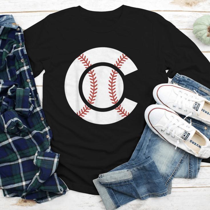 Baseball Sport Player Graphic Monogram Initial Letter C Youth Long Sleeve Tee Baseball Sport Player Graphic Monogram Initial Letter C Youth Long Sleeve Tee