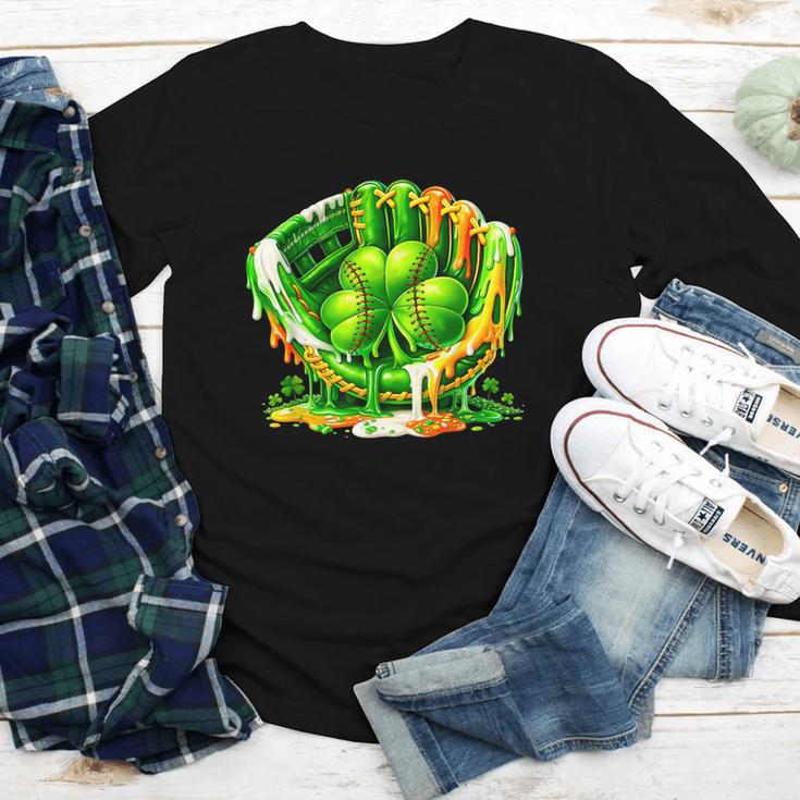 Baseball St Patricks Day Carnival Party Ice Cream Drip Boys Youth Long Sleeve Tee