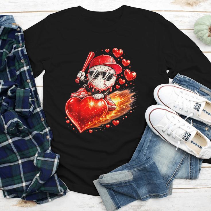 Baseball Valentine's Day Drip Ice Cream Team Youth Long Sleeve Tee Baseball Valentine's Day Drip Ice Cream Team Youth Long Sleeve Tee