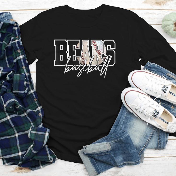 Bears Baseball Mom Game Day School Spirit Bear Pride Youth Long Sleeve Tee
