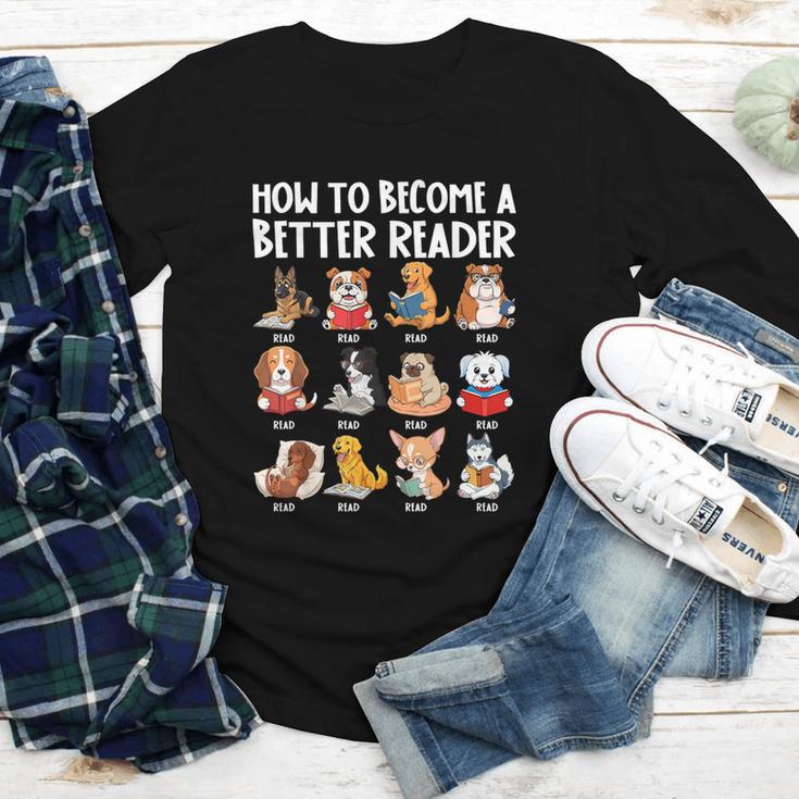 How To Become a Better Reader Dog Back To School Youth Long Sleeve Tee How To Become a Better Reader Dog Back To School Youth Long Sleeve Tee