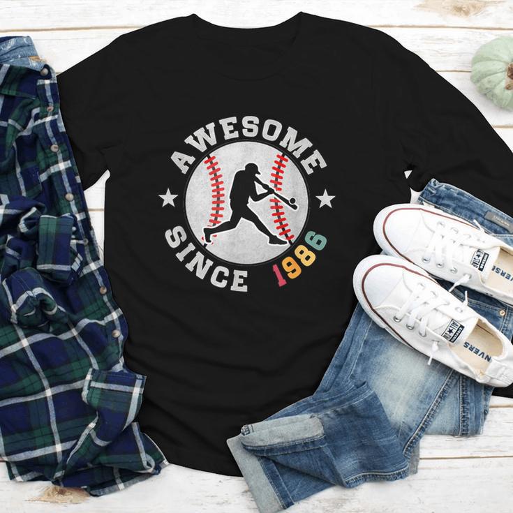 Birthday Baseball Lover 40 Years Old Awesome Since 1986 Youth Long Sleeve Tee Birthday Baseball Lover 40 Years Old Awesome Since 1986 Youth Long Sleeve Tee
