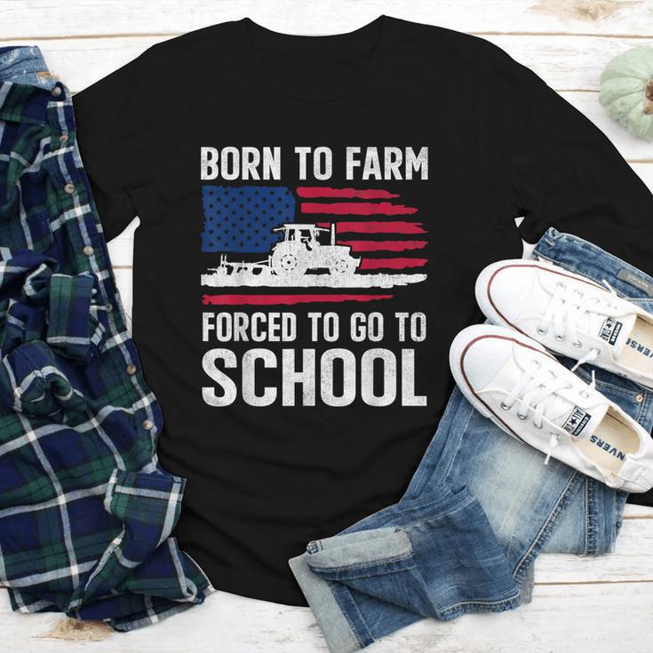 Born To Farm Forced To Go To School Farmer Back To School Youth Long Sleeve Tee Born To Farm Forced To Go To School Farmer Back To School Youth Long Sleeve Tee