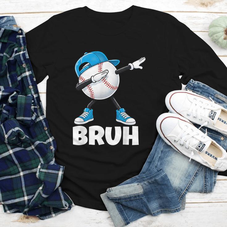 Boys Baseball Graphic Tee Teen Apparel Cute Meme Bruh Youth Long Sleeve Tee