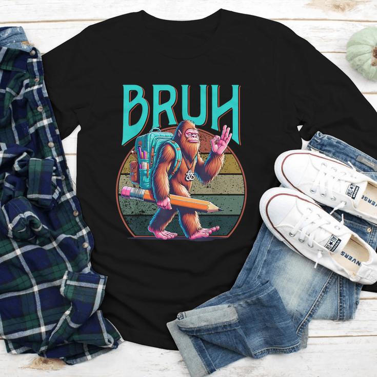 Boys Modern Bruh Big Foot Back To School Graphic Youth Long Sleeve Tee Boys Modern Bruh Big Foot Back To School Graphic Youth Long Sleeve Tee