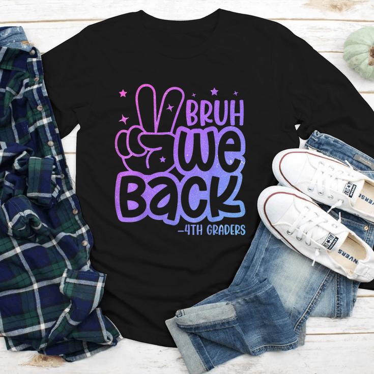 Bruh We Back 4th Graders Back To School Fourth Grade Kids Youth Long Sleeve Tee Bruh We Back 4th Graders Back To School Fourth Grade Kids Youth Long Sleeve Tee