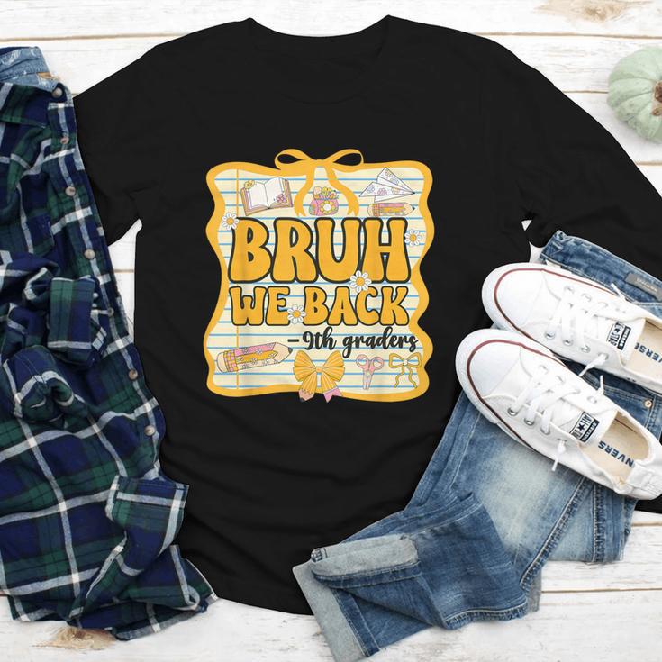 Bruh We Back 9th Graders Ninth Grade Back To School Gril Bow Youth Long Sleeve Tee Bruh We Back 9th Graders Ninth Grade Back To School Gril Bow Youth Long Sleeve Tee