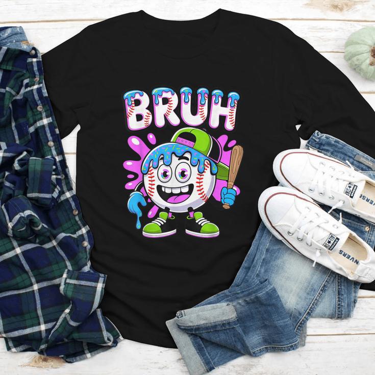 Bruh Baseball Drip Boys Youth Ice Cream Dripping Baseball Youth Long Sleeve Tee Bruh Baseball Drip Boys Youth Ice Cream Dripping Baseball Youth Long Sleeve Tee