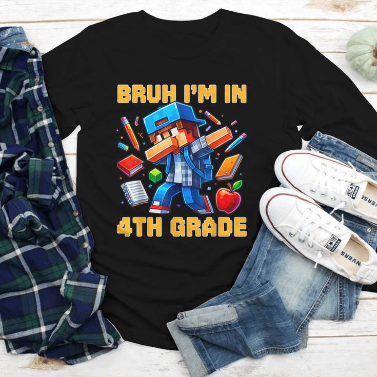 Bruh I'm In 4th Grade Dabbing Boys Kids Gamer Back To School Youth Long Sleeve Tee Bruh I'm In 4th Grade Dabbing Boys Kids Gamer Back To School Youth Long Sleeve Tee