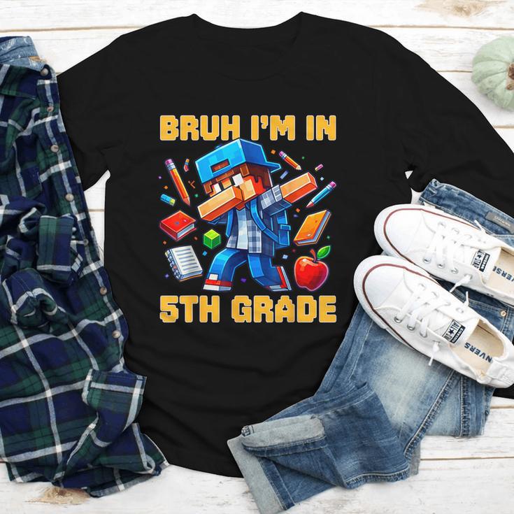 Bruh I'm In 5th Grade Dabbing Boys Kids Gamer Back To School Youth Long Sleeve Tee Bruh I'm In 5th Grade Dabbing Boys Kids Gamer Back To School Youth Long Sleeve Tee
