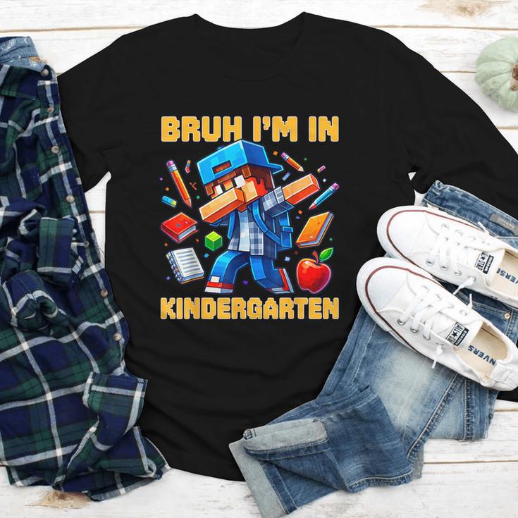 Bruh I'm In Kindergarten Boys Kids Gamer Back To School Youth Long Sleeve Tee Bruh I'm In Kindergarten Boys Kids Gamer Back To School Youth Long Sleeve Tee