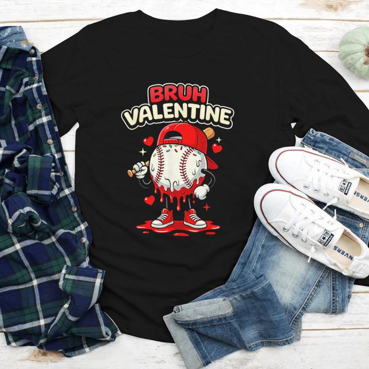 Bruh Valentine Baseball Drip Icecream Apparel Men Youth Boys Youth Long Sleeve Tee Bruh Valentine Baseball Drip Icecream Apparel Men Youth Boys Youth Long Sleeve Tee