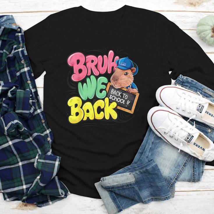 Bruh Wir UnterstüTzen Den Ersten Schulday Back To School Capybara Youth Long Sleeve Tee Bruh Wir UnterstüTzen Den Ersten Schulday Back To School Capybara Youth Long Sleeve Tee