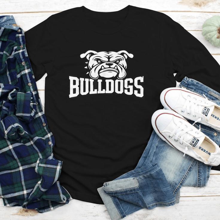 Bulldogs Mascot Back To School Team Spirit Youth Long Sleeve Tee Bulldogs Mascot Back To School Team Spirit Youth Long Sleeve Tee