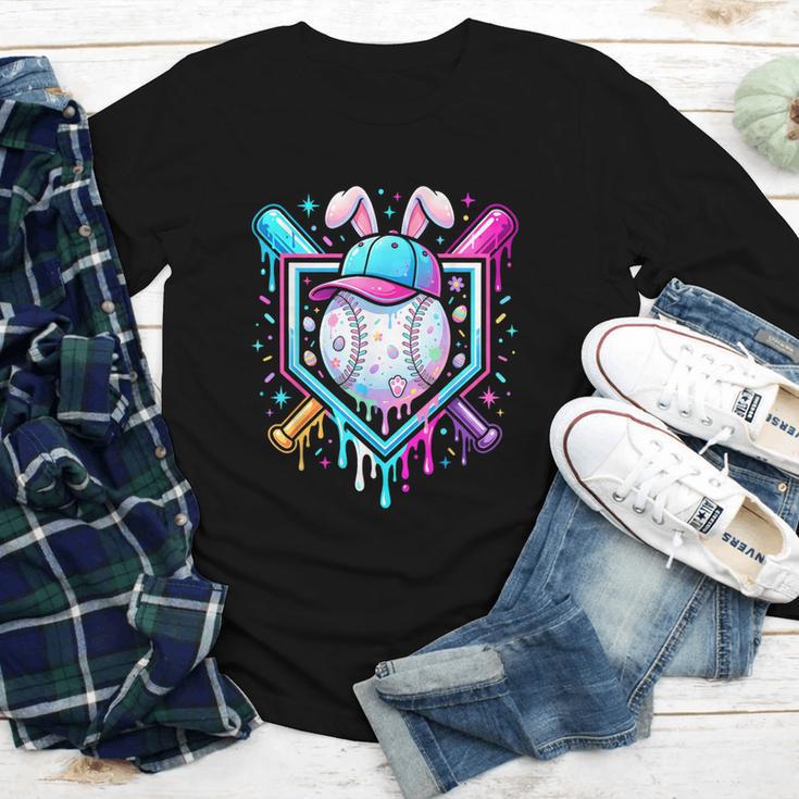 Bunny Baseball Hat With Ice Cream Easter Day Boys Kids Girls Youth Long Sleeve Tee Bunny Baseball Hat With Ice Cream Easter Day Boys Kids Girls Youth Long Sleeve Tee